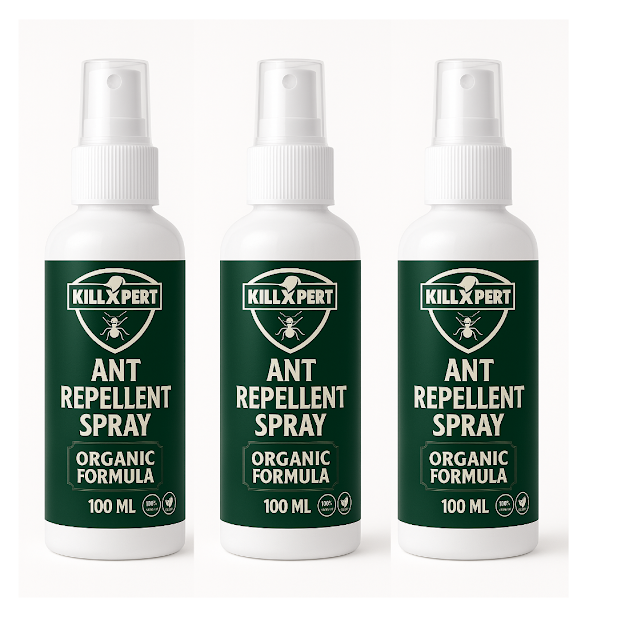 Killxpert Herbal Ant Repellent Spray 100ml (Pack of 3) | Natural Ant Killer Spray for Home & Kitchen | Non-Toxic, Eco-Friendly & Safe for Kids and Pets