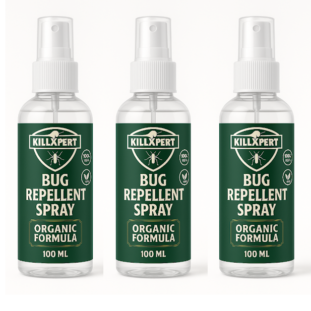 Killxpert Herbal Bug Repellent Spray 100ml (Pack of 3) | Natural Bed Bug Killer Spray for Home | Non-Toxic, Eco-Friendly & Safe for Kids, Pets & Family