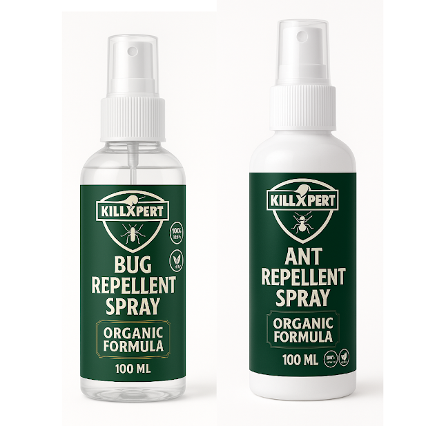 Killxpert Herbal Bug & Ant Repellent Spray 100ml Each | Natural Insect Killer Combo for Home & Kitchen | Safe, Non-Toxic & Eco-Friendly Pest Control Spray