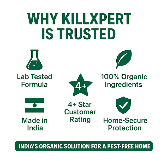Killxpert Herbal Housefly Repellent Spray 100ml (Pack of 2) | Natural Fly Killer for Home, Kitchen & Outdoor | Non-Toxic, Safe for Kids, Pets & Environment