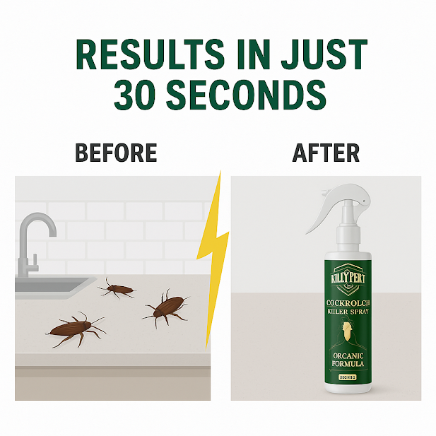 Killxpert Herbal Multipurpose & Cockroach Spray Combo 100ml Each | Natural Insect Killer for Cockroaches, Ants, Mosquitoes & Flies | Safe for Kids, Pets & Environment