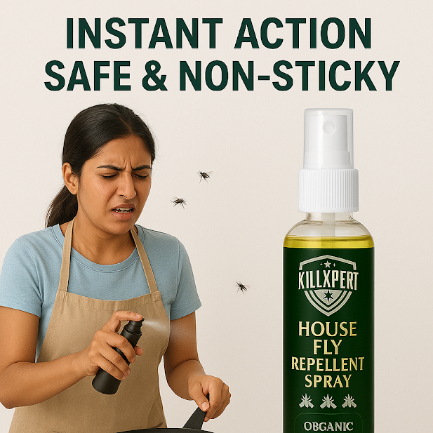 Killxpert Herbal Cockroach Repellent Spray 100ml | Natural & Non-Toxic Insect Killer for Home, Kitchen & Bathroom | Safe for Kids, Pets & Environment