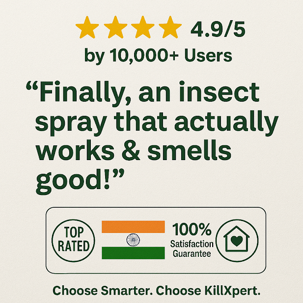 Killxpert Herbal Cockroach & Housefly Repellent Spray 100ml Each | Natural Insect Killer Combo | Safe, Non-Toxic, Eco-Friendly Spray for Home & Kitchen
