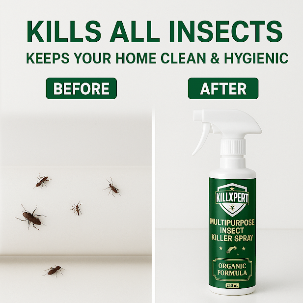 Killxpert Herbal Bug Repellent Spray 100ml (Pack of 2) | Natural Bed Bug Killer Spray for Home | Non-Toxic, Eco-Friendly, Safe for Kids & Pets