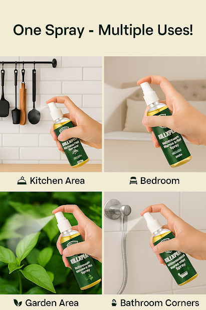 Killxpert Herbal Termite Repellent Spray 100ml | Natural & Non-Toxic Anti-Termite Treatment for Wood, Furniture & Walls | Safe for Kids, Pets & Home Use